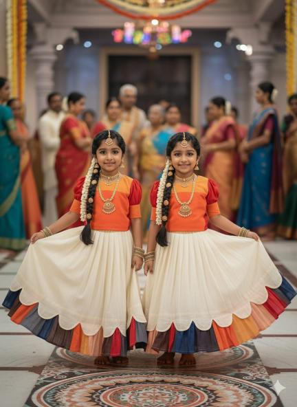 Kanakambaram Petal Set Cotton Bulk kids clothing supplier in Gujarat